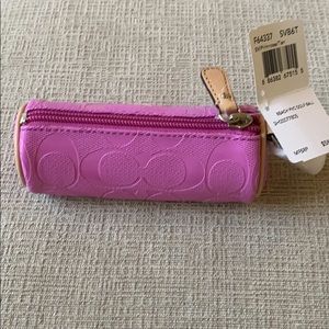 NWT Coach set of 3 Golf balls with case